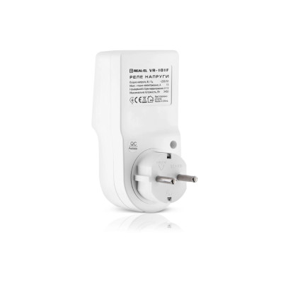 Реле напруги REAL-EL VR-101F, white (EL122300009) Реле напруги REAL-EL VR-101F, white (EL122300009)