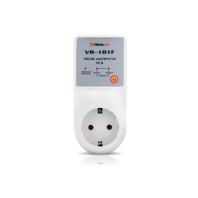 Реле напруги REAL-EL VR-101F, white (EL122300009) Реле напруги REAL-EL VR-101F, white (EL122300009)