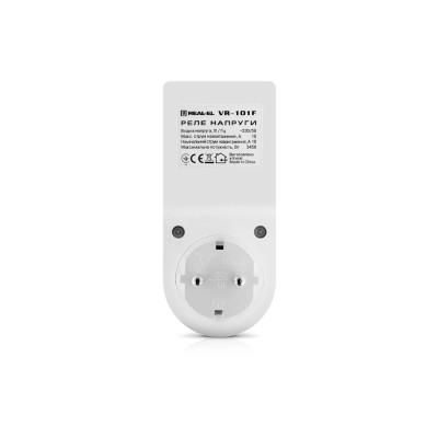Реле напруги REAL-EL VR-101F, white (EL122300009) Реле напруги REAL-EL VR-101F, white (EL122300009)