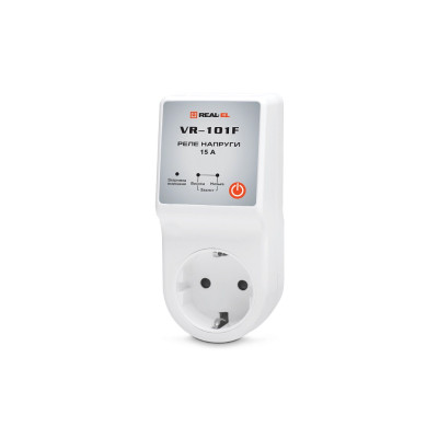 Реле напруги REAL-EL VR-101F, white (EL122300009)