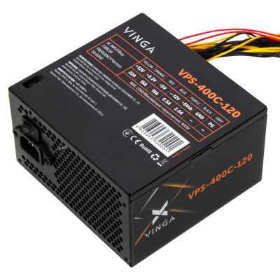 Блок живлення Vinga 400W ОЕМ (VPS-400С-120) Блок живлення Vinga 400W ОЕМ (VPS-400С-120)