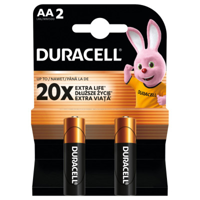 Батарейка Duracell AA лужні 2 шт. в упаковці (5000394058163 / 81551267) Батарейка Duracell AA лужні 2 шт. в упаковці (5000394058163 / 81551267)
