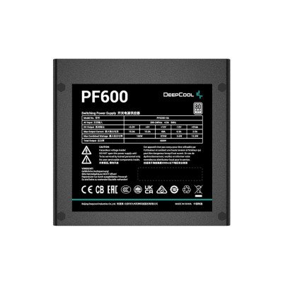 Блок живлення Deepcool 600W PF600 (R-PF600D-HA0B-EU) Блок живлення Deepcool 600W PF600 (R-PF600D-HA0B-EU)
