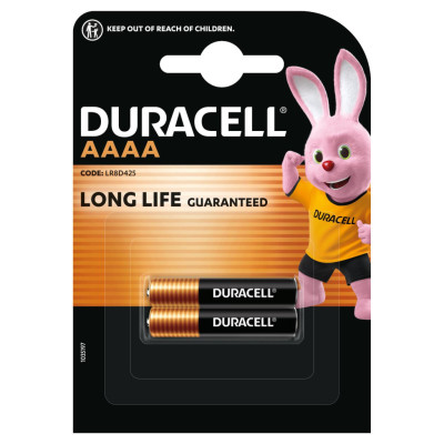 Батарейка AAAA спеціальна лужна LR8D425 1,5V, 2 шт. в упаковці Duracell (5007466) Батарейка AAAA спеціальна лужна LR8D425 1,5V, 2 шт. в упаковці Duracell (5007466)