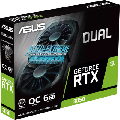 Відеокарта ASUS GeForce RTX3050 6Gb DUAL OC (DUAL-RTX3050-O6G) Відеокарта ASUS GeForce RTX3050 6Gb DUAL OC (DUAL-RTX3050-O6G)