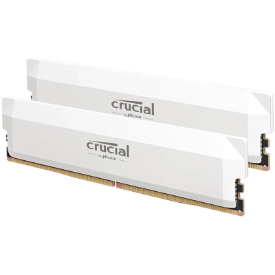 Модуль пам'яті для комп'ютера DDR5 64GB (2x32GB) 6400 MHz Pro Overclocking White Micron (CP2K32G64C40U5W) Модуль пам'яті для комп'ютера DDR5 64GB (2x32GB) 6400 MHz Pro Overclocking White Micron (CP2K32G64C40U5W)