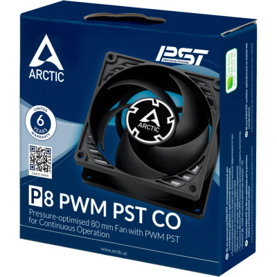 Кулер до корпусу Arctic P8 PWM PST CO (Black) (ACFAN00151A) Кулер до корпусу Arctic P8 PWM PST CO (Black) (ACFAN00151A)