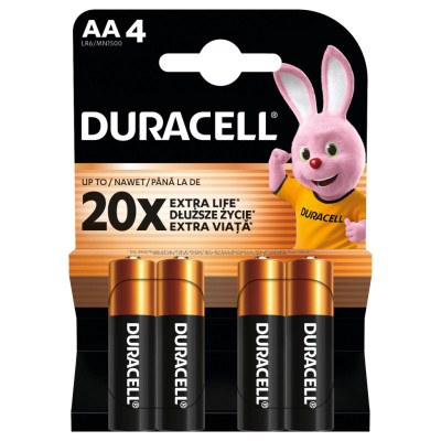 Батарейка Duracell AA лужні 4 шт. в упаковці (5000394052536 / 81551270) Батарейка Duracell AA лужні 4 шт. в упаковці (5000394052536 / 81551270)