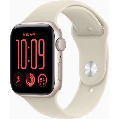 Смарт-годинник Apple Watch SE 3 2026 GPS 40mm Starlight Aluminium Case with Sand Sport Band - M/L (MJKW4RK/A)