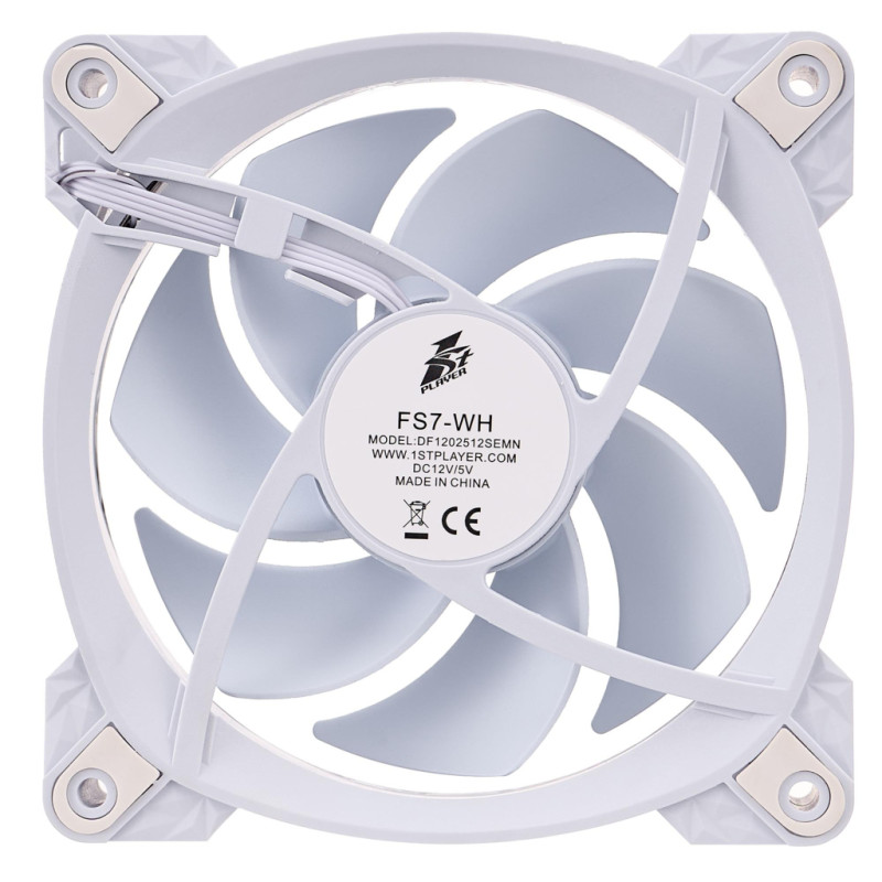 Кулер до корпусу 1stPlayer FS7 White (FS7-WH-1IN1)