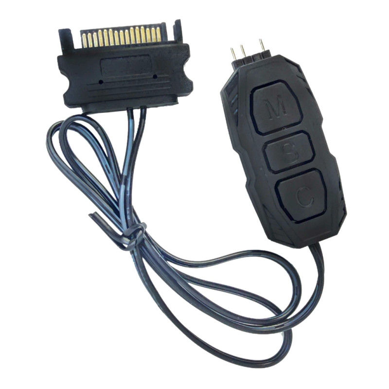 Модуль управління підсвічуванням Zezzio Контролер керування Zezzio ARGB 3-Pin 5V/SATA (Zezzio ARGB controller Sata) (Zezzio ARGB 3-Pin 5V/SATA)