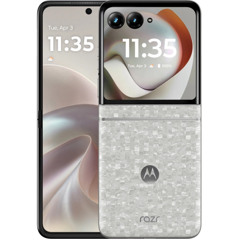 Мобільний телефон Motorola Razr 70 8/256GB Bright White (PBB60008PL)