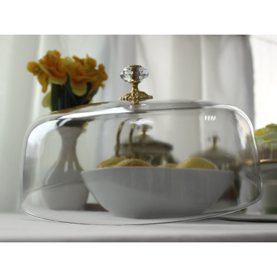 Тортівниця емальована "VITALY" Elmani з кришкою на ніжці, 30 см