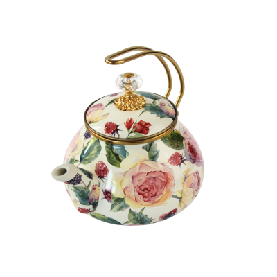 Чайник емальований "PEONY" Elmani з кришкою, 2,2 л