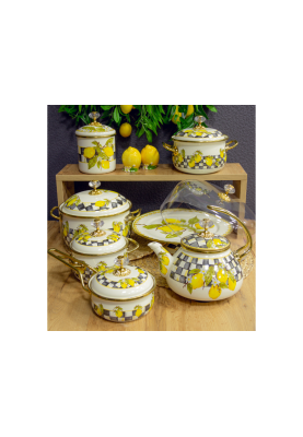Банка для сипучих продуктів "SICILY" Elmani з кришкою, 1,25 л, 12х12 см