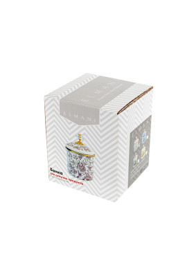 Банка для сипучих продуктів "SICILY" Elmani з кришкою, 1,25 л, 12х12 см