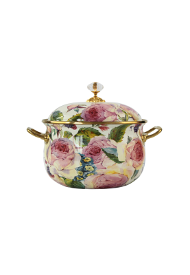 Каструля емальована "PEONY" Elmani з кришкою, 3,8 л, 20 см