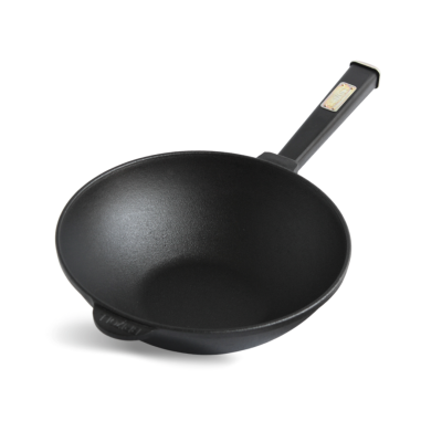 Сковорода чавунна з дерев`яною ручкою Black WOK 2,8 л