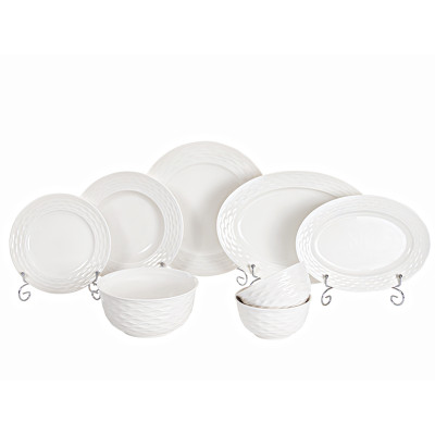 Столовий набір 23 предмети «Хвиля» без золота