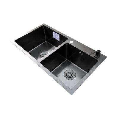 Кухонна мийка Romzha Arta U-730D BL