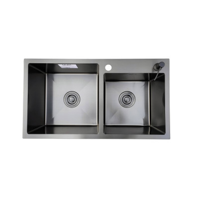 Кухонна мийка Romzha Arta U-730D BL