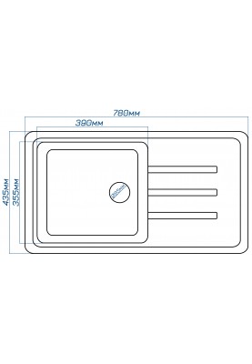 Кухонна мийка Romzha Trei 78 Seda (602)