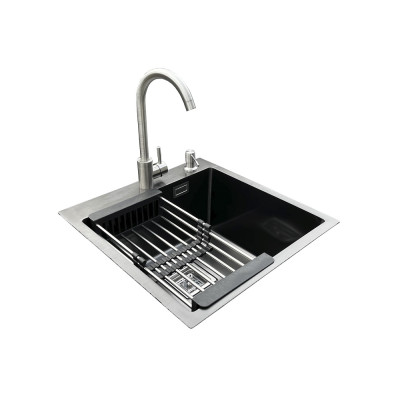 Комплект мийка + змішувач Romzha Arta Nova U-450 BL (A)