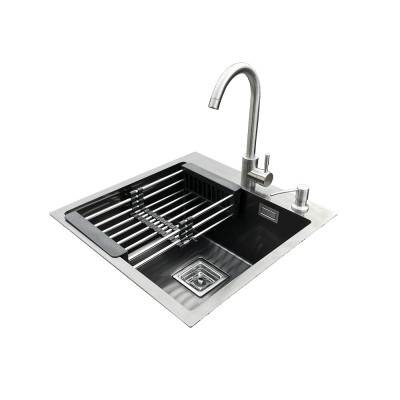 Комплект мийка + змішувач Romzha Arta Nova U-450 BL (A)