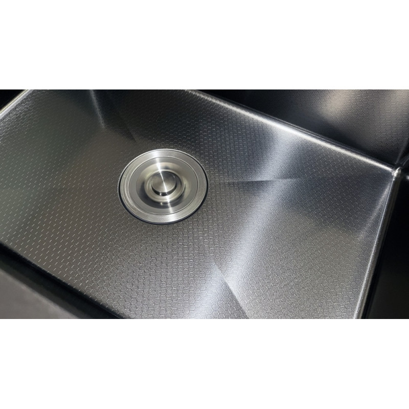 Комплект мийка + змішувач + дозатор Romzha Arta Carbon U-550 Space Gray (A)