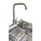 Комплект мийка + змішувач Romzha Arta Carbon U-450 (B)