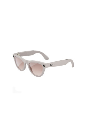 Смарт-очки Ray-Ban Meta Skyler Shiny Chalky Gray/Gradient Cinnamon Pink (RW4010 670013 52-20)