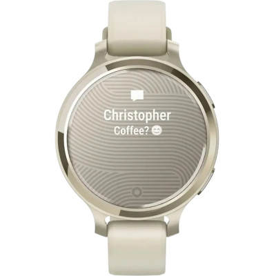 Смарт-годинник Garmin Lily 2 Active Lunar Gold with Bone Silicone Band (010-02891-50)