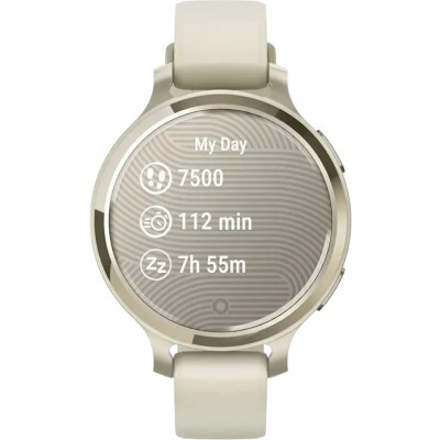 Смарт-годинник Garmin Lily 2 Active Lunar Gold with Bone Silicone Band (010-02891-50)