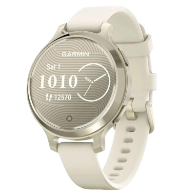 Смарт-годинник Garmin Lily 2 Active Lunar Gold with Bone Silicone Band (010-02891-50)