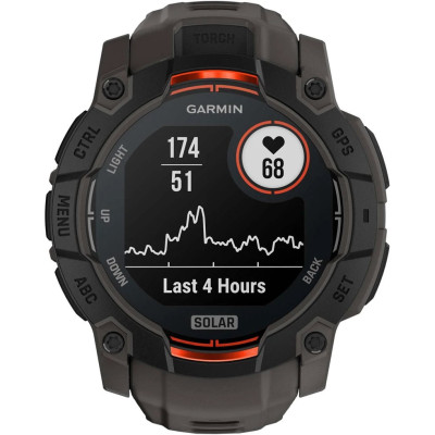 Смарт-годинник Garmin Instinct 3 50mm Solar Black Bezel with Charcoal Band (010-02935-00) Смарт-годинник Garmin Instinct 3 50mm Solar Black Bezel with Charcoal Band (010-02935-00)