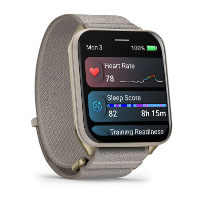 Смарт-годинник Garmin Venu X1 Soft Gold Titanium with French Grey Nylon (010-02980-33) Смарт-годинник Garmin Venu X1 Soft Gold Titanium with French Grey Nylon (010-02980-33)