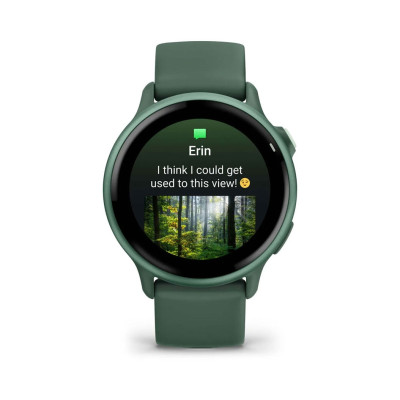 Смарт-годинник Garmin Vivoactive 6 Metallic Jasper Green with Jasper Green Silicone Band (010-02985-42)