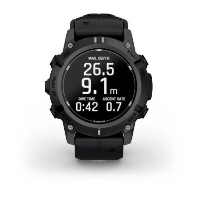 Смарт-годинник Garmin Descent G2 Black with Black Silicone (010-02986-13)