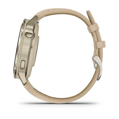 Смарт-годинник Garmin Venu 4 41mm Lunar Gold with Bone Silicone Band (010-03013-00)