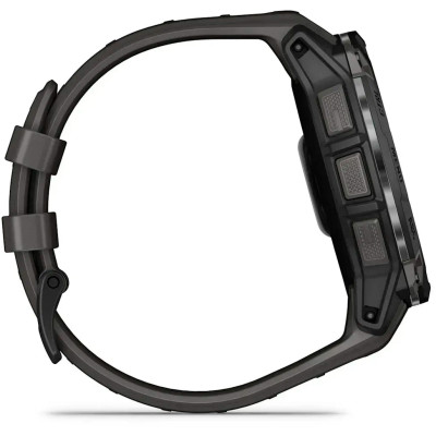 Смарт-годинник Garmin Instinct 3 50mm AMOLED Black with Charcoal Silicone Band (010-03020-40)