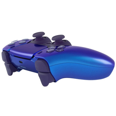 Геймпад бездротовий Sony PlayStation 5 DualSense Chrome Indigo (1000050597)