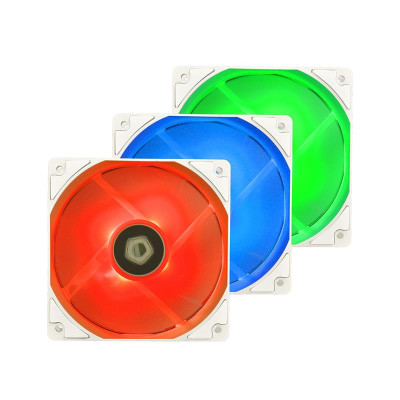 Вентилятор ID-Cooling XF-12025-RGB-TRIO-SNOW, 120x120x25мм, 4-pin PWM, білий