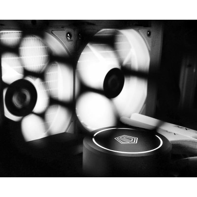 Вентилятор ID-Cooling XF-12025-RGB-TRIO-SNOW, 120x120x25мм, 4-pin PWM, білий