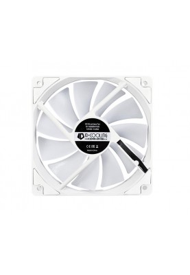 Вентилятор ID-Cooling XF-12025-RGB-TRIO-SNOW, 120x120x25мм, 4-pin PWM, білий