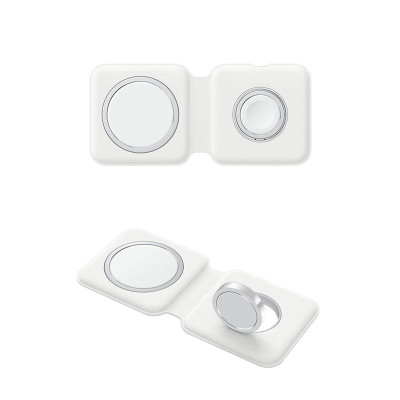 Бездротовий зарядний пристрій ColorWay MagSafe Duo Charger 15W for iPhone White (CW-CHW32Q-WT)