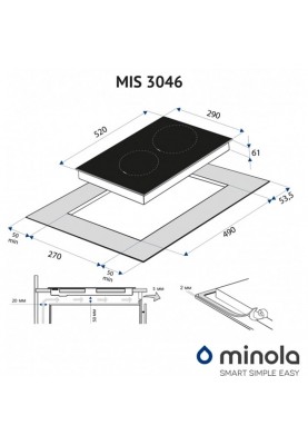 Варильна поверхня Minola MIS 3046 KBL