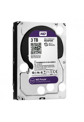 Накопичувач HDD SATA 3.0TB WD Purple 5400rpm 64MB (WD30PURX) Refurbished