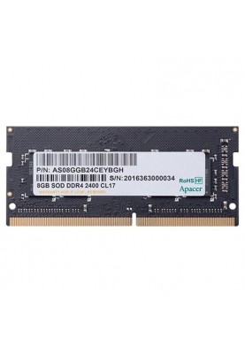 Модуль пам`ятi SO-DIMM 8GB/3200 1.2V DDR4 Apacer (AS08GGB32CSYBGH)