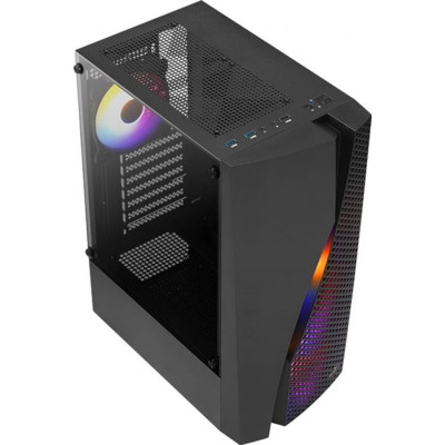 Корпус AeroCool Wave (Wave-G-BK-v2) Black без БЖ