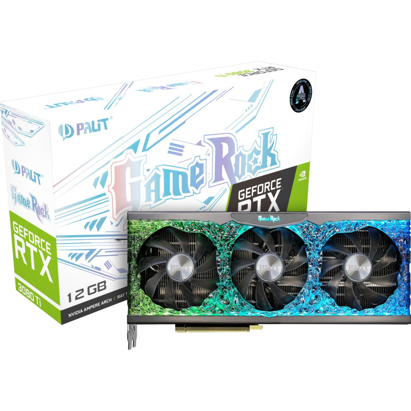 Видеокарта GF RTX 3080 Ti 12GB GDDR6X GameRock Palit (NED308T019KB-1020G)